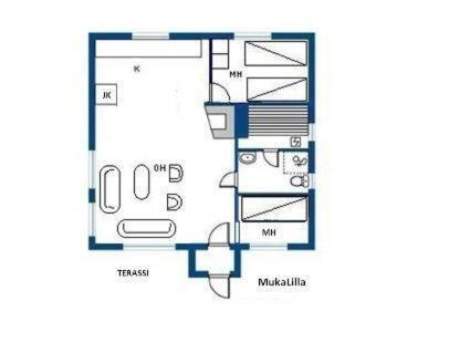 Appartement Mukalilla à Ukkohalla Chambre photo